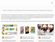Tablet Screenshot of dreamcones.com